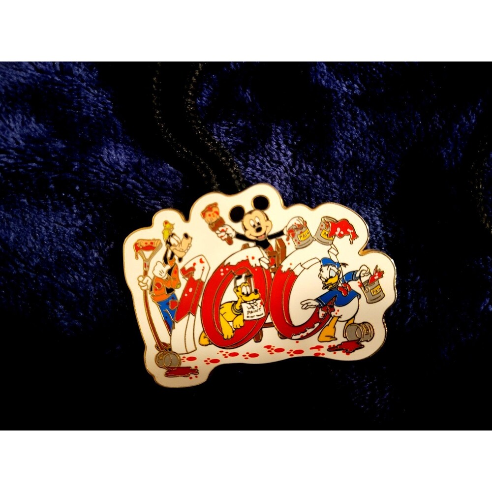 Vintage 2001 Disney Cast Member 100th Birthday Bolo Lanyard Mickey & Friends